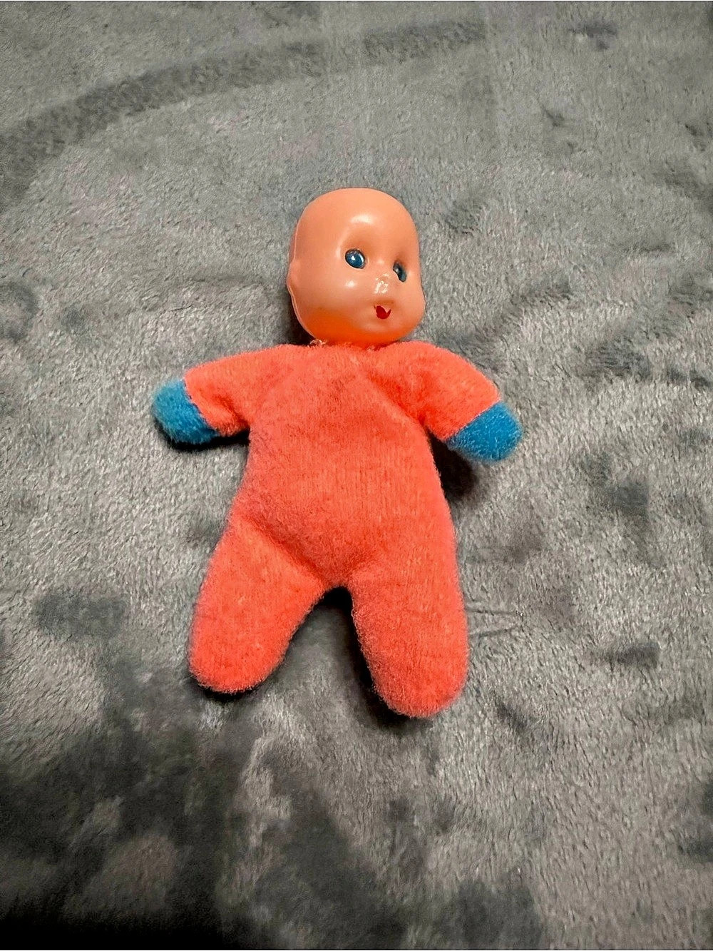 Vintage-Style Orange & Blue Doll